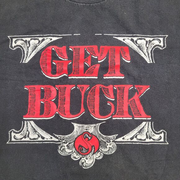 Stevie-Stone Get-Buck Shirt Large 21x28 Faded Black - Picture 10 of 13
